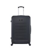 4 Opera-M 75/65/55/42 cm zwarte eenpersoons koffers met 4 wielen