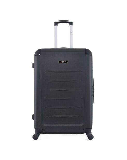 4 schwarze Opera-M 75/65/55/42 cm Einzelkoffer mit 4 Rädern