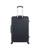 4 Opera-M 75/65/55/42 cm zwarte eenpersoons koffers met 4 wielen