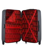 4 Opera-M 75/65/55/42 cm zwarte eenpersoons koffers met 4 wielen