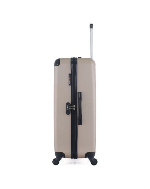 4 Opera-M 75/65/55/42 cm beige eenpersoons koffers met 4 wielen