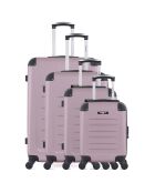 4 einfache 4-Rad-Koffer Opera-M 75/65/55/42 cm Roségold