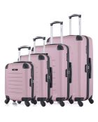 4 einfache 4-Rad-Koffer Opera-M 75/65/55/42 cm Roségold