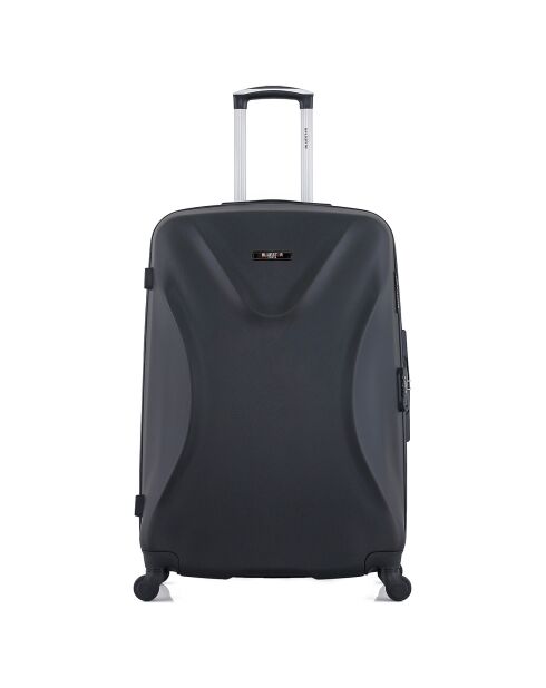 Garibaldi 75 cm zwarte Long Stay koffer met 4 wielen en enkele wielen