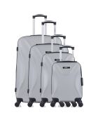 4 eenpersoons koffers met 4 wielen Garibaldi-M 75/65/55/42 cm grijs