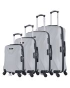 4 eenpersoons koffers met 4 wielen Garibaldi-M 75/65/55/42 cm grijs