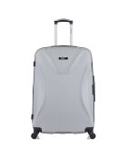 Valise Long Séjour 4 roues simples Garibaldi 75 cm grise