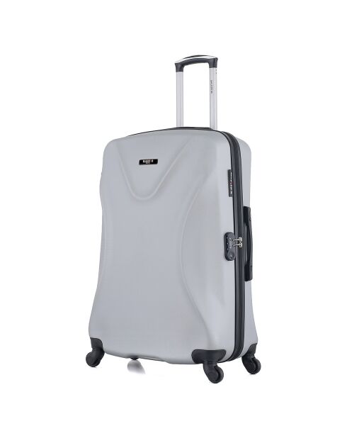 Valise Long Séjour 4 roues simples Garibaldi 75 cm grise