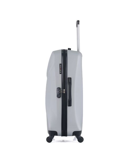 Valise Long Séjour 4 roues simples Garibaldi 75 cm grise