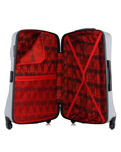 Valise Long Séjour 4 roues simples Garibaldi 75 cm grise