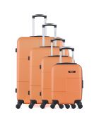 4 Koffer 4 Räder einfach Miami-M 46/55/65/75 cm orange