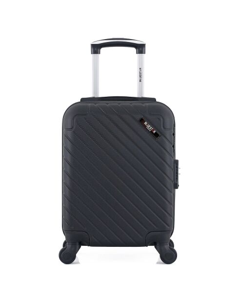 Valise Cabine 4 roues simples Cité 55 cm noire