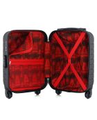 Valise Cabine 4 roues simples Cité 55 cm noire