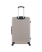 Mittelgroßer Reisekoffer 4 Einzelräder Cité 65 cm beige