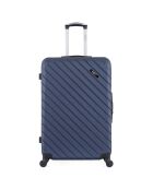 Medium Stay Suitcase 4 enkele wielen City 65 cm marineblauw