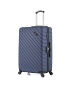 Medium Stay Suitcase 4 enkele wielen City 65 cm marineblauw