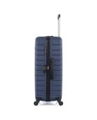 Medium Stay Suitcase 4 enkele wielen City 65 cm marineblauw