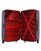 Medium Stay Suitcase 4 enkele wielen City 65 cm marineblauw