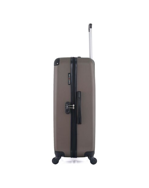 Mittelgroßer Reisekoffer 4 Einzelrollen Opera 65 cm braun