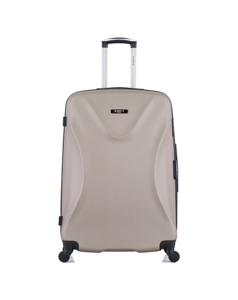 Mittelgroßer Reisekoffer mit 4 Einzelrädern Garibaldi 65 cm beige