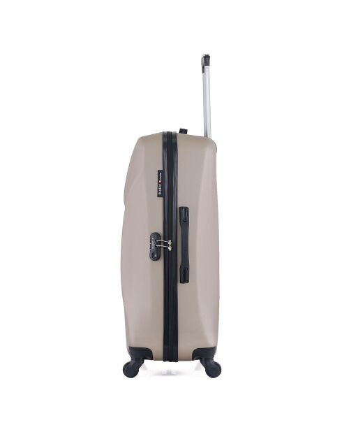 Mittelgroßer Reisekoffer mit 4 Einzelrädern Garibaldi 65 cm beige