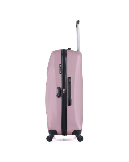 Mittelgroßer Reisekoffer 4 Einzelräder Garibaldi 65 cm roségold