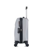 Cabinekoffer met 4 enkele wielen Garibaldi 55 cm grijs