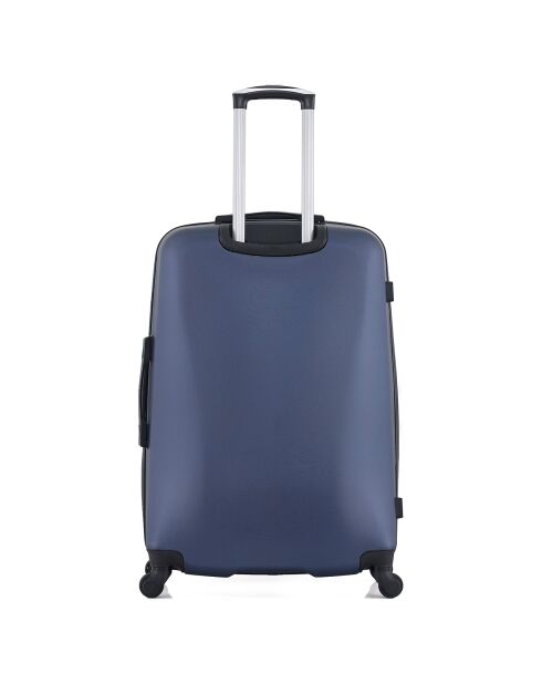 Mittelgroßer Reisekoffer 4 Einzelräder Garibaldi 65 cm marineblau