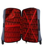 Medium Stay Koffer met 4 enkele wielen Garibaldi 65 cm marineblauw