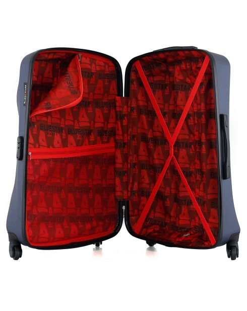 Mittelgroßer Reisekoffer 4 Einzelräder Garibaldi 65 cm marineblau