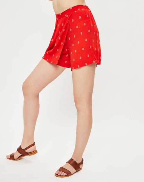 Jupe-Short Imagine coquelicot
