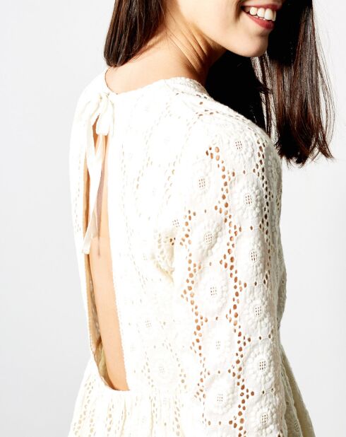 Vestido crema Roselene