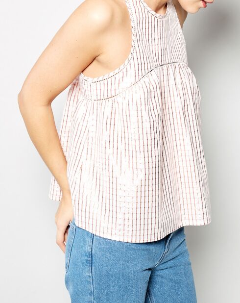 Rosafarbenes bedrucktes Top Tomillo