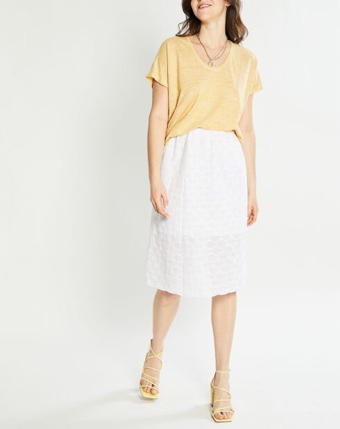 Gonna midi bianca Jamilla