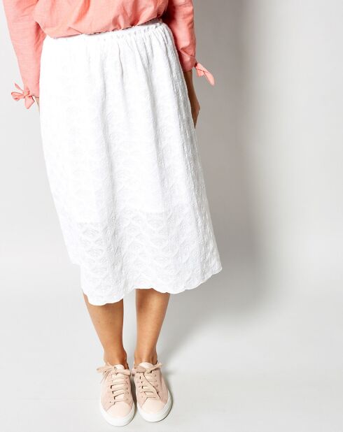 Gonna midi bianca Jamilla