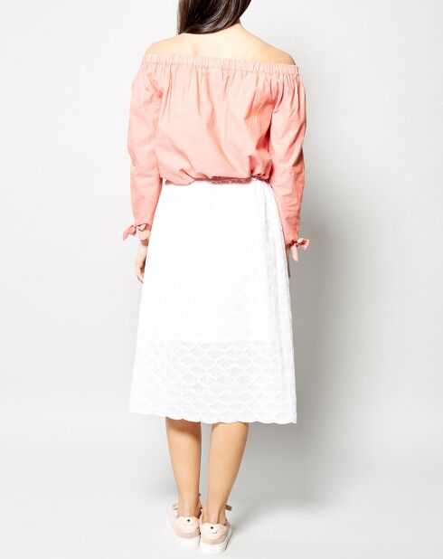 Gonna midi bianca Jamilla