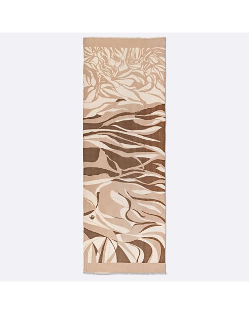 Écharpe 100% Coton Bio Onde sable - 70x200 cm