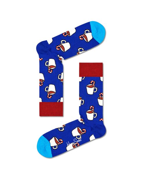 2 Paires de Chaussettes Candy Cane & Cocoa multicolores