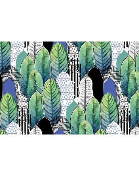 4 tovagliette rettangolari multicolori Geometric Forest - 30x45 cm