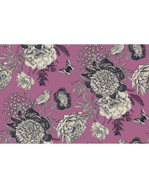 4 Sets de table Oiseau rectangulaires 5 multicolores - 30x45 cm