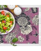 4 Sets de table Oiseau rectangulaires 5 multicolores - 30x45 cm