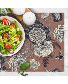 4 rechteckige Vogel-Tischsets 7 mehrfarbig - 30x45 cm