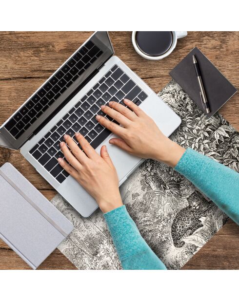 4 tovagliette rettangolari leopardate multicolori - 30x45 cm