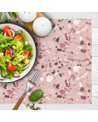 4 Sets de table rectangulairess marbre  roses - 30x45 cm
