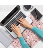 4 Sets de table rectangulairess marbre  roses - 30x45 cm