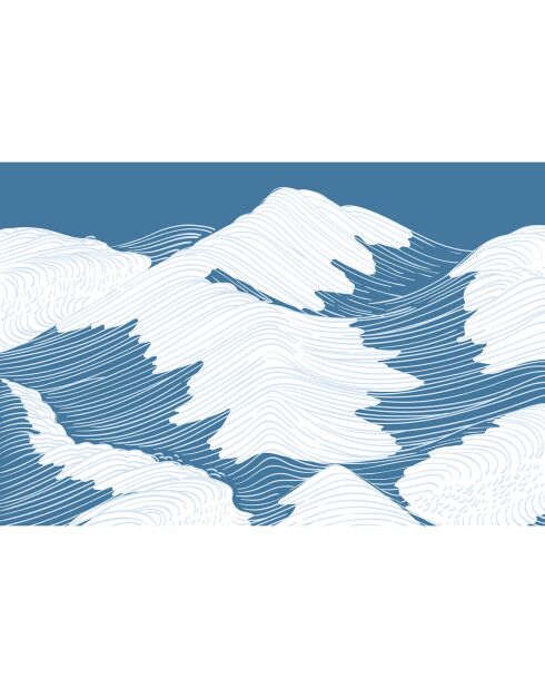 4 manteles individuales rectangulares multicolores del mar Índico - 30x45 cm