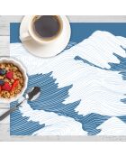 4 tovagliette rettangolari multicolori del mare indiano - 30x45 cm