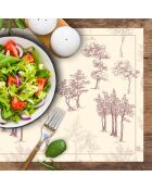 4 tovagliette rettangolari Red Trees - 30x45 cm