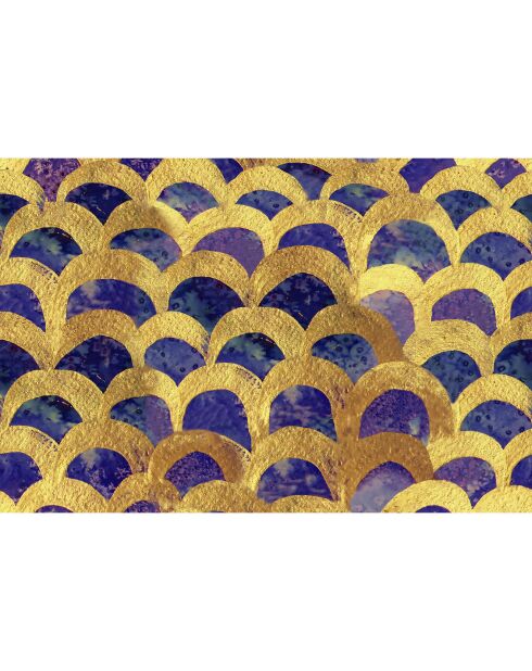 4 rechthoekige placemats deluxe 1 veelkleurig - 30x45 cm