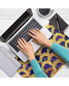 4 rechthoekige placemats deluxe 1 veelkleurig - 30x45 cm